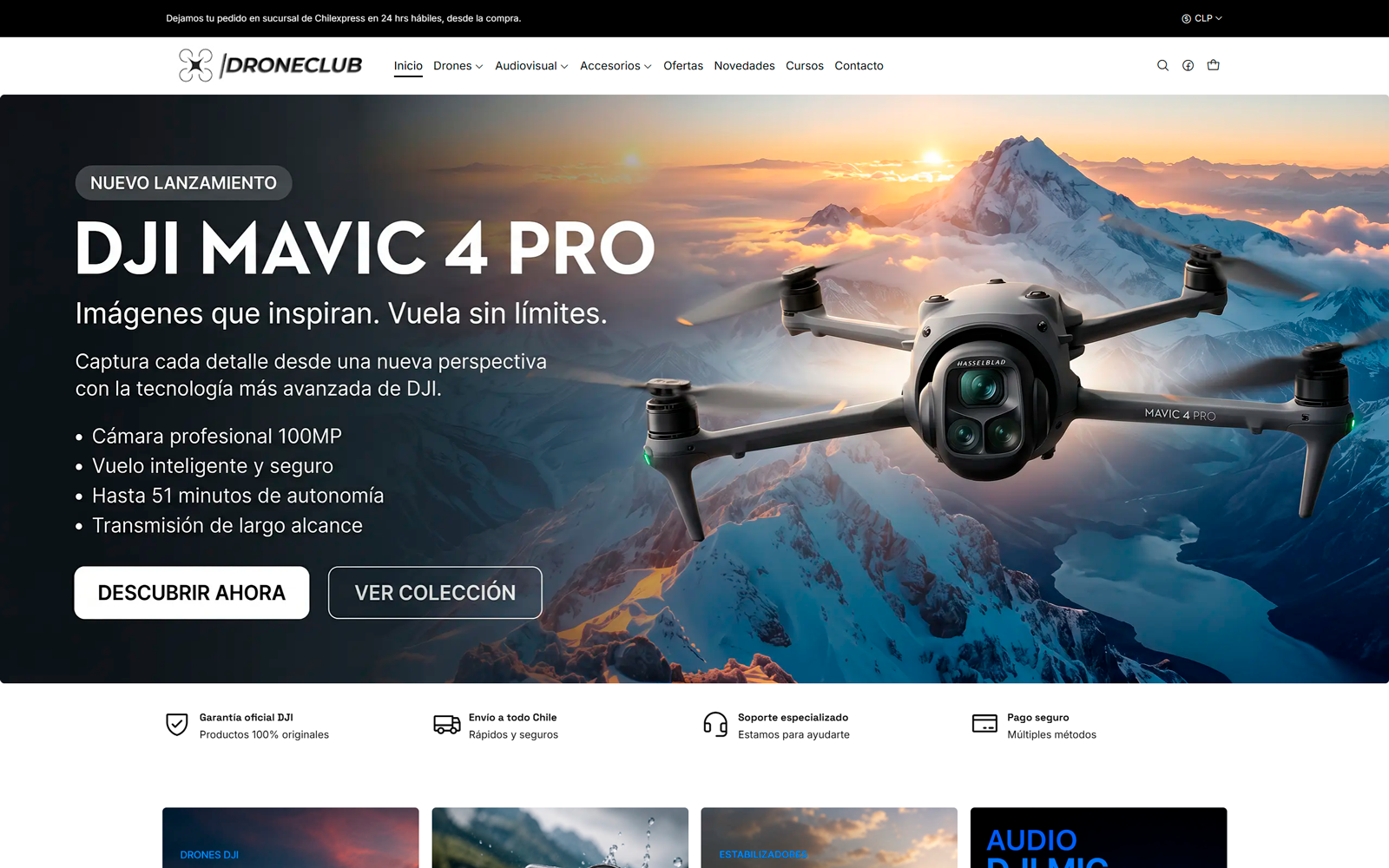 Captura del proyecto Droneclub