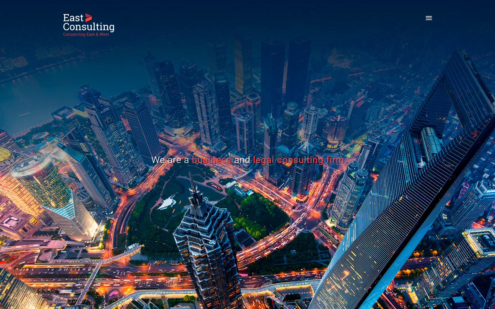 Captura del proyecto East Consulting